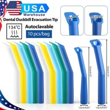Dental Aspirator Strong Suction Tips Autoclavable Duckbill Evacuation Tips USA
