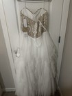 Say Yes Ivory/Gold Sweetheart Ball Gown Tulle Wedding Dress Beaded Corset Back — photo 6