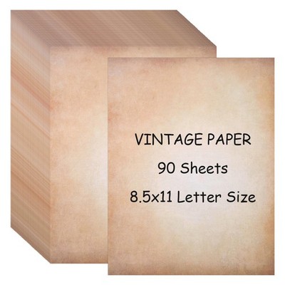 Papel vintage, papel para impresora tamaño carta de 8,5'' x 11'' papelería antigua