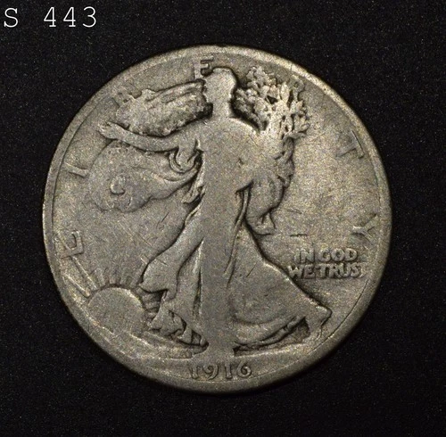1916 Liberty Walking Half Dollar "Good"