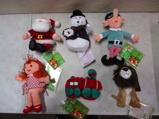 6 Rudolph the Red Nosed Reindeer the Island of Misfit Toys Beanies with Santa