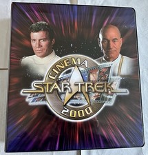 Star Trek Cinema 2000 Collectors Binder with Base Cards Plus Six Chase Card Sets