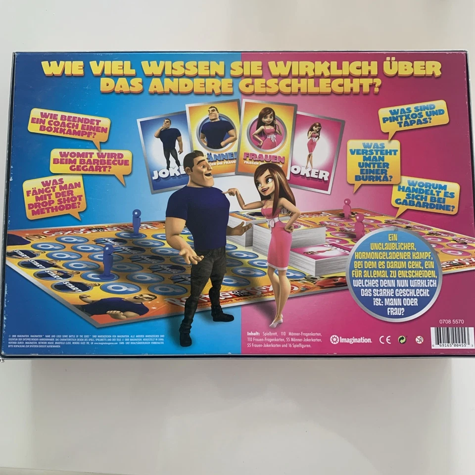 Imagination "Battle of the Sexes" Der Kampf der Geschlechter Brettspiel Neu - Bild 2 von 2