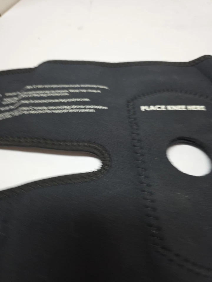 mueller knee brace hook and loop closure one size microbe shield black - Image 3 of 4
