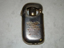 Vintage FIEREE TIGER Silver Cigarette Lighter Made In WZ-1029 Clean Needs Fuel