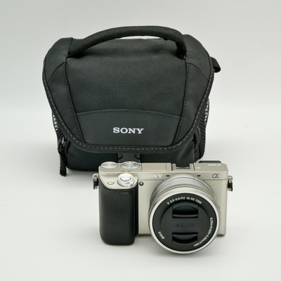 Sony Alpha a6000 Kit-Objektiv 24,3MP   Shuttercount 569   Systemkamera - Silber