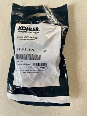 #ad #ad GENUINE OEM KOHLER PART # 24 393 16 S 2439316 S Brand new fuel pump $28.75