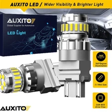 AUXITO 3157 3156 LED Reverse Backup Light 6000K White 2400LM Bulbs Super Bright