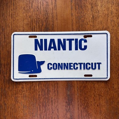 Vintage 90er USA Niantic Connecticut Angeln Vintage Walfang Stadt Nummernschild