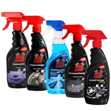 Extreme Clean KFZ Auto Pflegemittel Cockpit Spray Scheibenenteiser Wachs Felgen