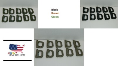 10 D-Ring Clip Molle Hook Grimloc Backpack Locking Buckle Carabiner Snap on