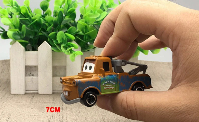 7 Disney Pixar Cars Lightning Mcqueen Mater Jackson Police Car Truck Diecast Toy - image 2 of 4