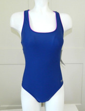 NWT Speedo Women Out Of The Blue 1 pc Swimsuit sz 6