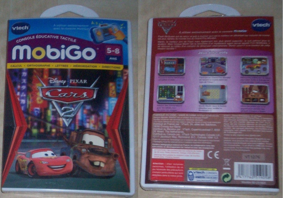 Lot De 2 Jeux Mobigo – Cars 2 Et Minnie – Neufs En Français
