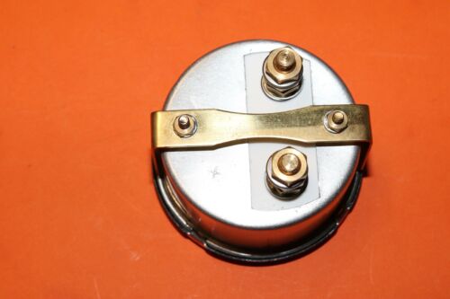 REPLICA LUCAS 6V 2" AMMETER WITH BACK CLAMP TRIUMPH NACELLE UK MADE - Picture 3 of 4