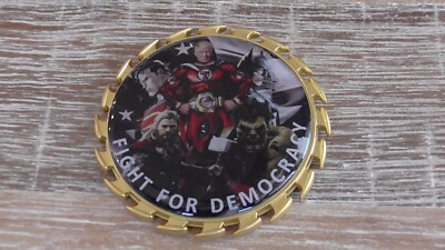 FAM FAMS Federal Air Marshal POTUS Trump Fight For Democracy Challenge Coin 997X