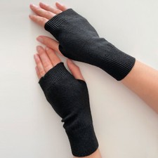 Pulswärmer Hand-Stulpen mit Woll-Anteil Warme Fingerlose Handschuhe Handwärmer