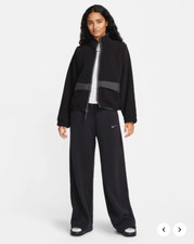 NWT NIKE 120 Women's High-Pile Fleece Jacket, Black, Sz M