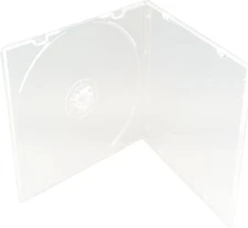 5.2Mm Durable CD Case, Slim Single Clear PP Poly Plastic Cases, 100 Pack.