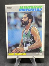 James Donaldson 1987-88 Fleer NBA Card #28 Dallas Mavericks Basketball