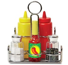MELISSA  DOUG SEASONING CONDIMENTS SET TIKES FISHER PRICE FOOD PLAY   RARE NEW