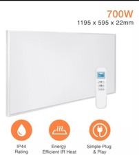 BEZZO InfraRed Heating Panel 700w with Remote & Smart Home App Control JAN SALE!