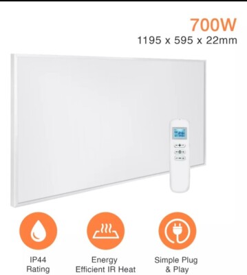 Flat Plate Eco Friendly Flat Wall Heater BEZZO Infra-Red Heating
