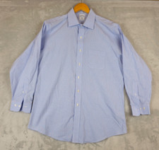 Brooks Brothers Shirt Mens Large Blue Regent Fit Gingham Check Long Sleeve