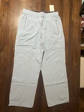 Aime Leon Dore ALD Aimé Pintuck Nylon Pant Joggers in Blue Fog Size Large Pants