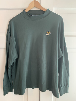 トップス 90s polo by ralph lauren henry neck Vintage 90s Polo Ralph Lauren Navy Blue Essential Crewneck