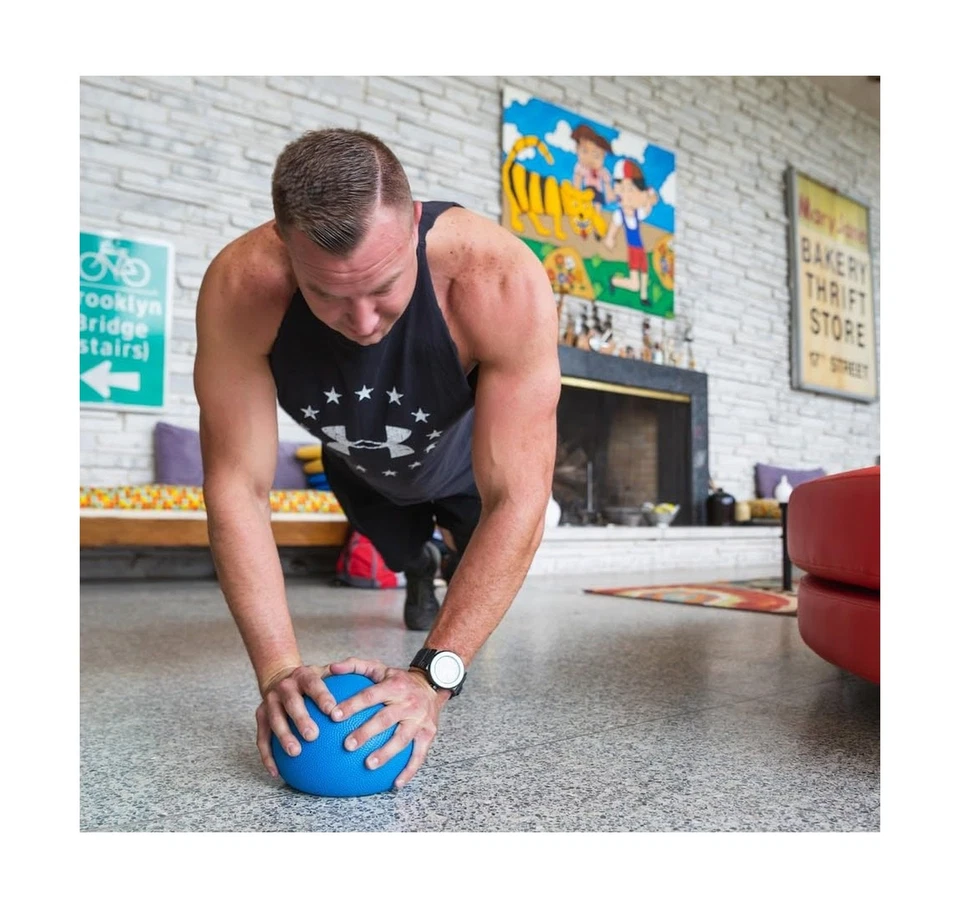 Bola medicinal Gymnic Heavymed 3 kg azul - Imagem 2 de 4