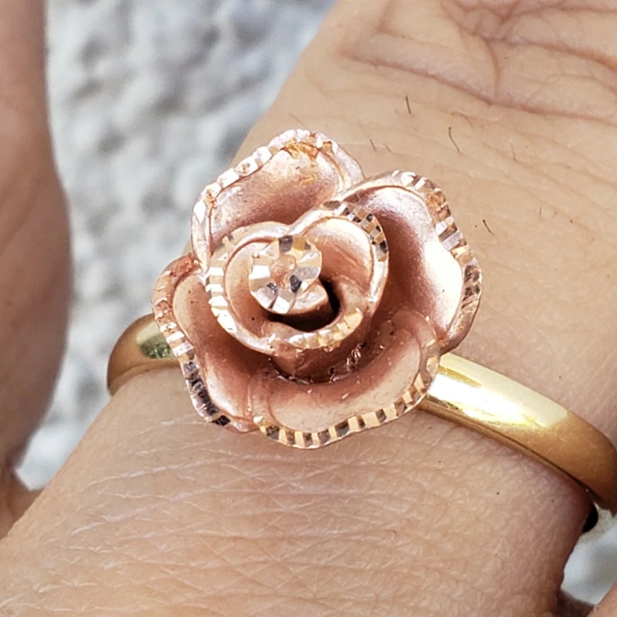 Rose gold hotsell rings ebay