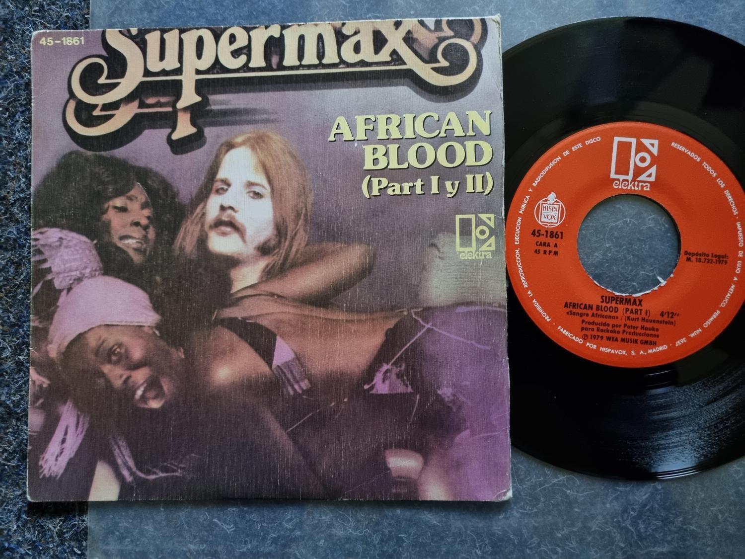 7"" Single Vinyl Supermax - African blood SPAIN