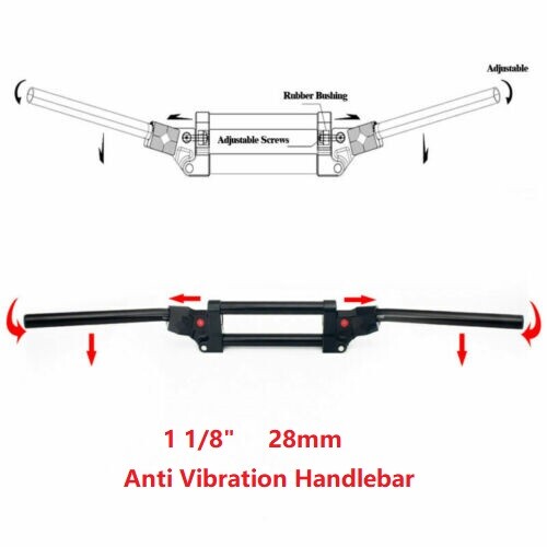 28mm 1 1/8" Adjustable ATV Handlebar Anti Vibration Banshee Raptor 350 660 700 - Picture 1 of 12