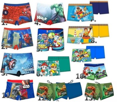 Avengers / Paw Patrol / Spiderman / Feuerwehrmann Sam Badehose