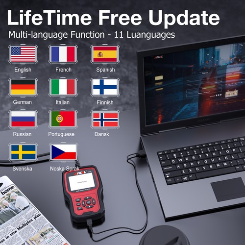 ANCEL ABS SRS EPB Oil OBD2 Scanner Diagnostic Tool Car Code Reader Fit For VW - 第 6/15 張圖片