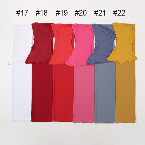 Pañuelos De Gasa Mujeres Musulmanas Mantones Largos Con Jersey Pañuelo Nuevo Bufanda - Imagen 9 de 31