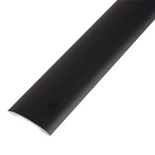 Matt Black Self Adhesive Cover Strip Door Bar Trim Metal Threshold 900/2700mm