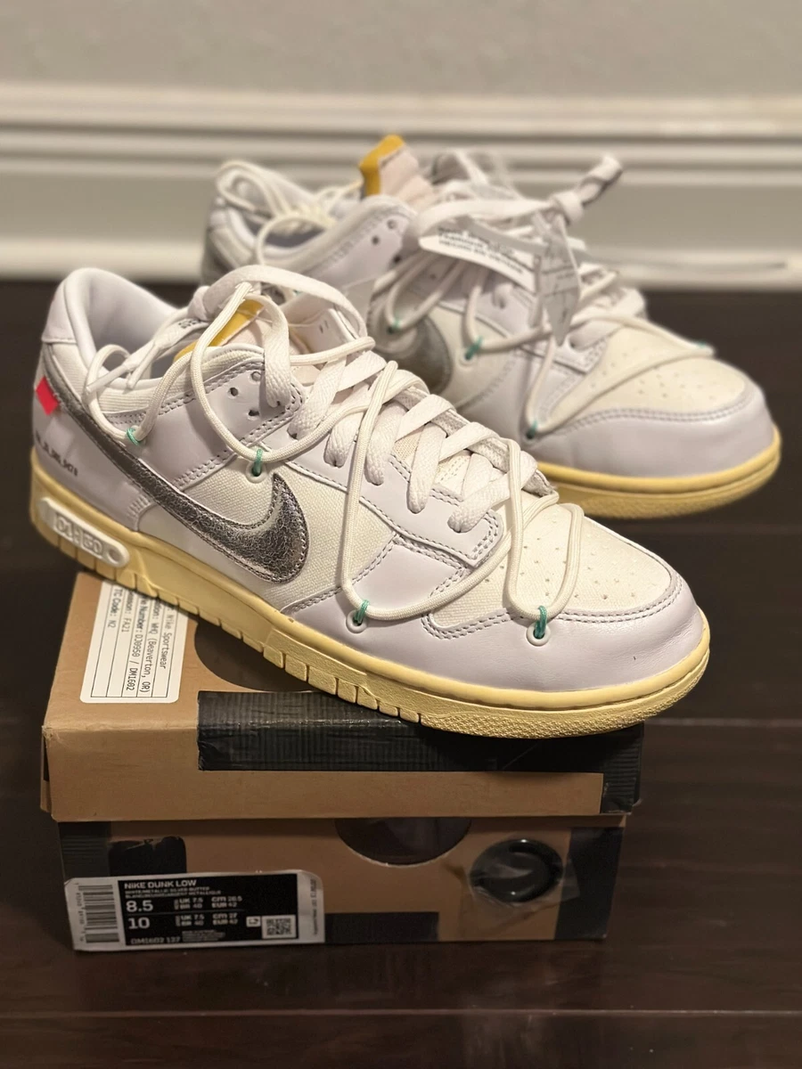 Size 8.5 - Nike Dunk Low x OFF-WHITE 'Lot 1 of 50' NEW | eBay