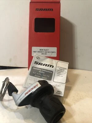 SRAM Rocket 3 Speed Shorty Front MicroTwist Shifter Left Handed Shorty Mountain - Image 1 of 4