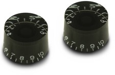 2 Vintage 50s Tall Gibson Style Speed Knobs Black fit Les Paul USA