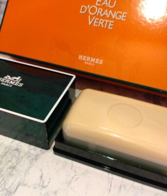 HERMES EAU D'ORANGE VERTE PERFUMED BATH SOAP WITH BOX Orange gift