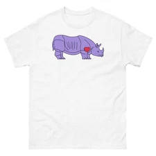 Lavender Rhinoceros Unisex T-Shirt LGBTQ+ Boston