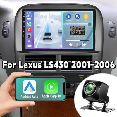 32G Fit for Apple Carplay Upgraded Radio for Lexus LS430 2001-2006