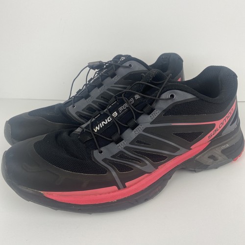 Women\u0026#039;s Salomon Wings Pro 2 Running Trail Athletic Shoes 9.5 Black  Pink * Flaw* | eBay
