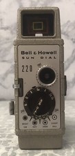 Bell  Howell 220 Sun Dial Movie Camera With 2 Reels Film Vintage Untested Parts