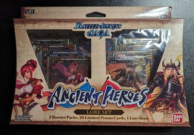 Battle Spirits Saga Ancient Heroes Lore Set L01 English SEALED!