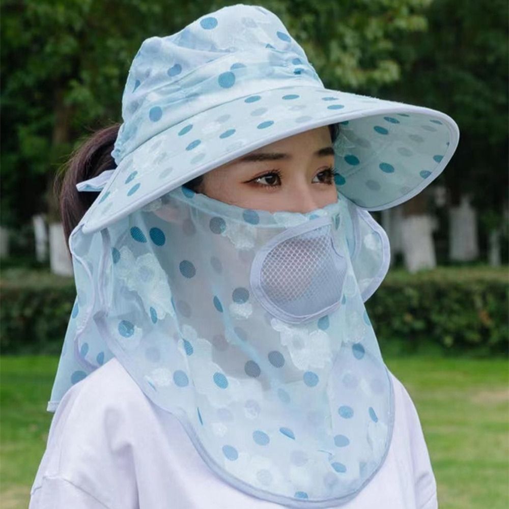 Sun Protection Cover Face Cap Face Mask Sunscreen Bucket Hat Sun