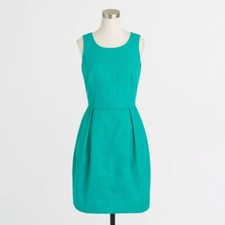 J.Crew Factory: Textured Cotton Dress in Green