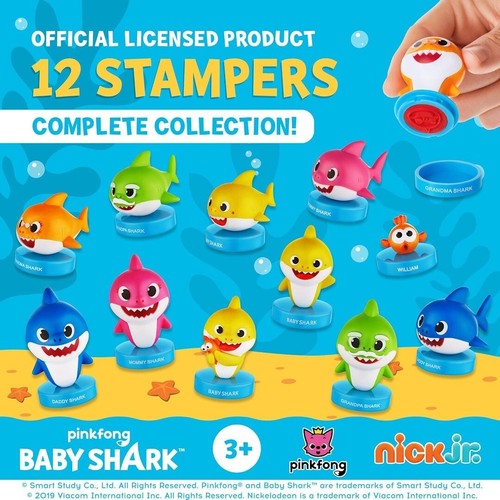 Baby Shark Stampers Deluxe Box of 12 - Picture 4 of 8